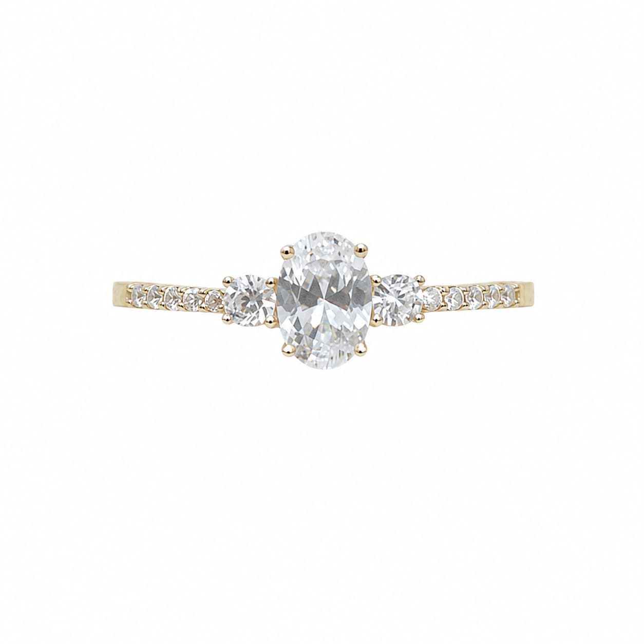 Anillo Oval Oro 18K